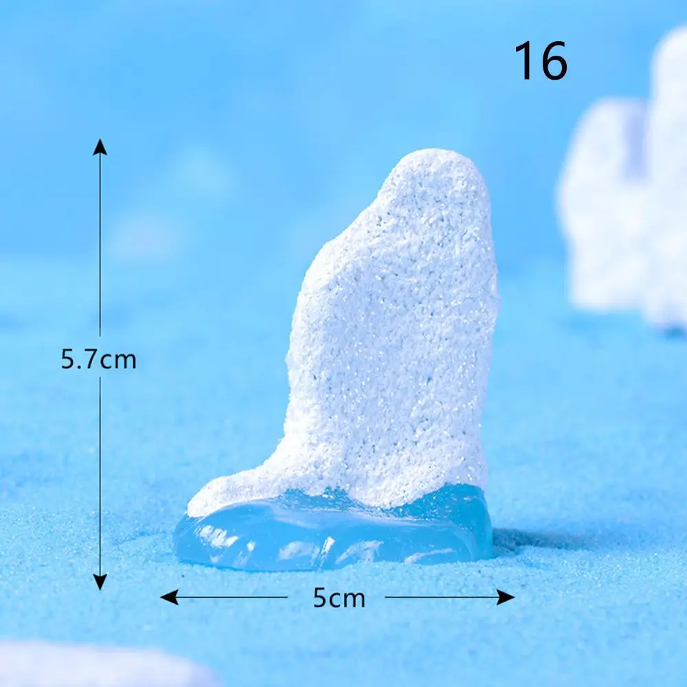 DIY Craft Home Decor Mini Animal Statue Micro Iceberg Series Handcraft Resin Ornaments Figurine