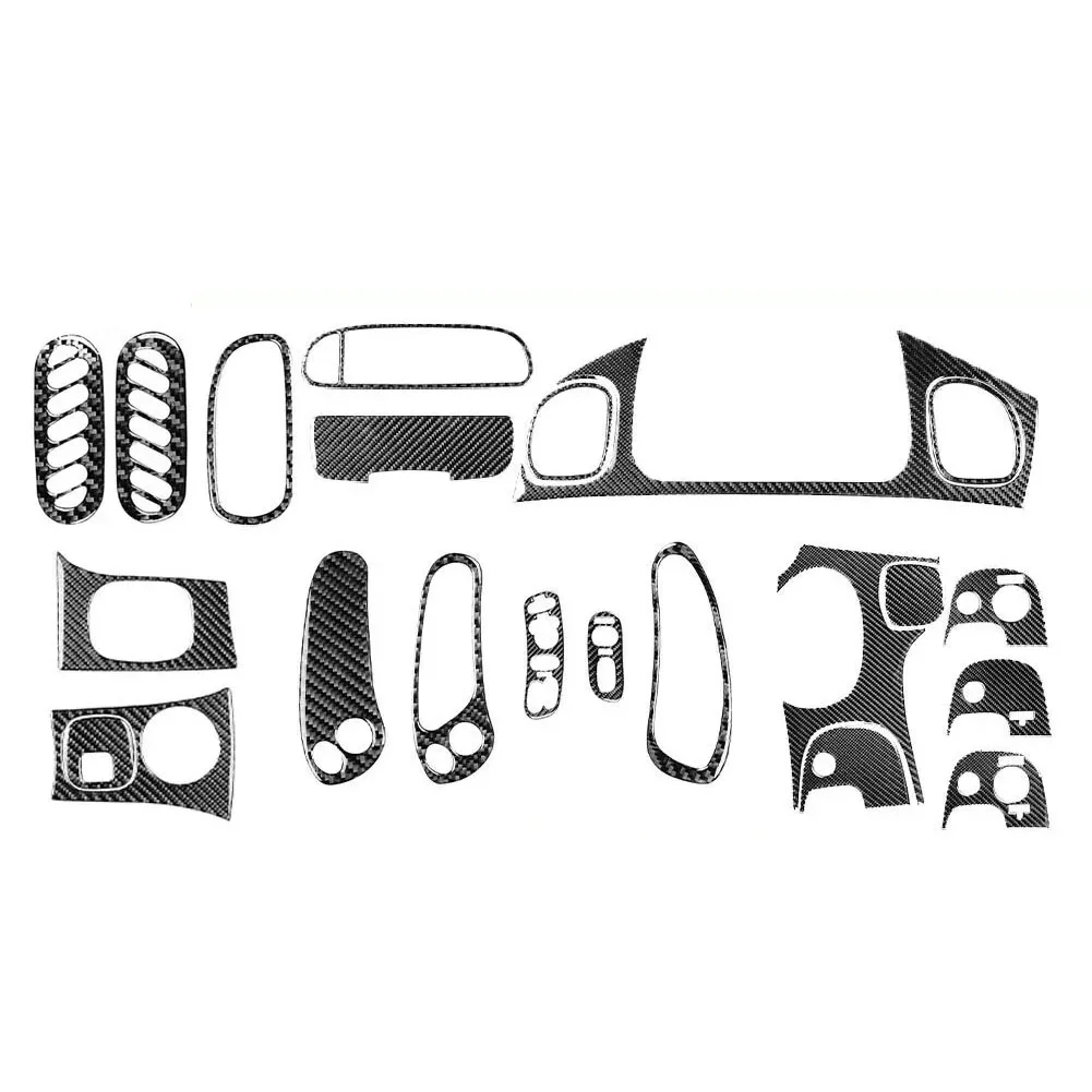 

Carbon Fiber Interior Trim Set Carbon Fiber Car Interior Decor Carbon Fiber Black Carbon Fiber Trim Scratch Protection