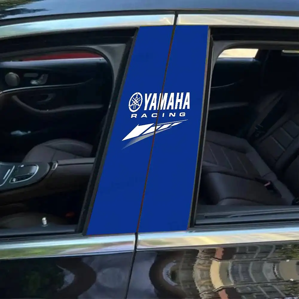 

Y-YAMAHAs Logo 2-piece Car Mid-pillar Sticker Creative B-pillar Protective Film Pattern Car Sticker