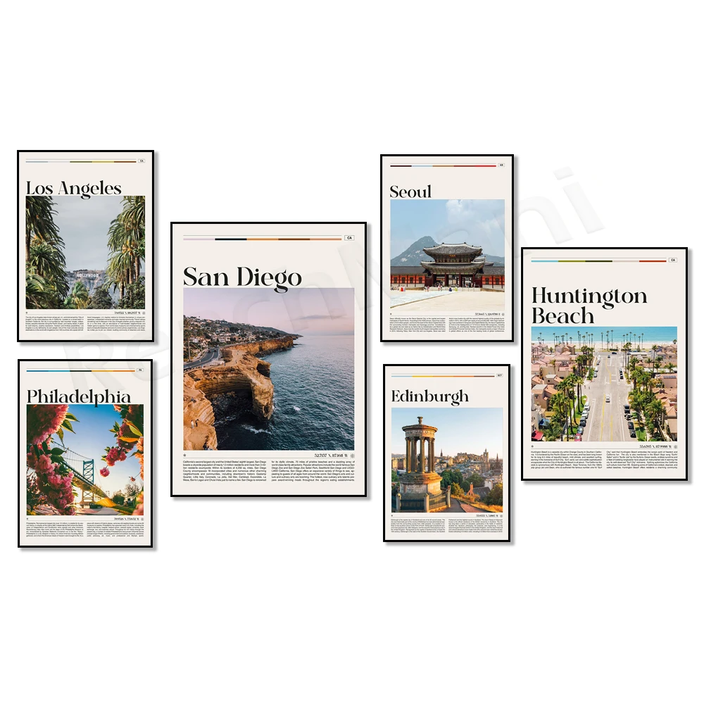 

Los Angeles, Seoul Korea, Colorado, San Diego Texas, District of Columbia, White House, Huntington Beach, Edinburgh Travel Poste