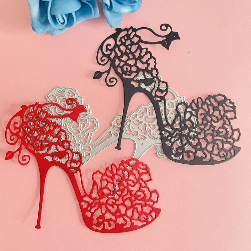 lady women high heels decoration Metal Cutting Dies DIY Scrapbook Paper Cards Embossing Craft Die Cut handmade craft