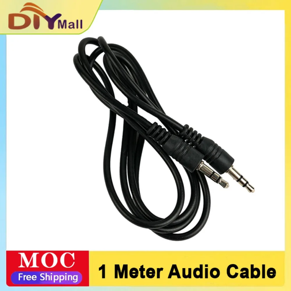

Черный аудиокабель длиной 1 м для голосового модуля, высококачественный экранированный провод для передачи сигнала без шума для записи микрофона