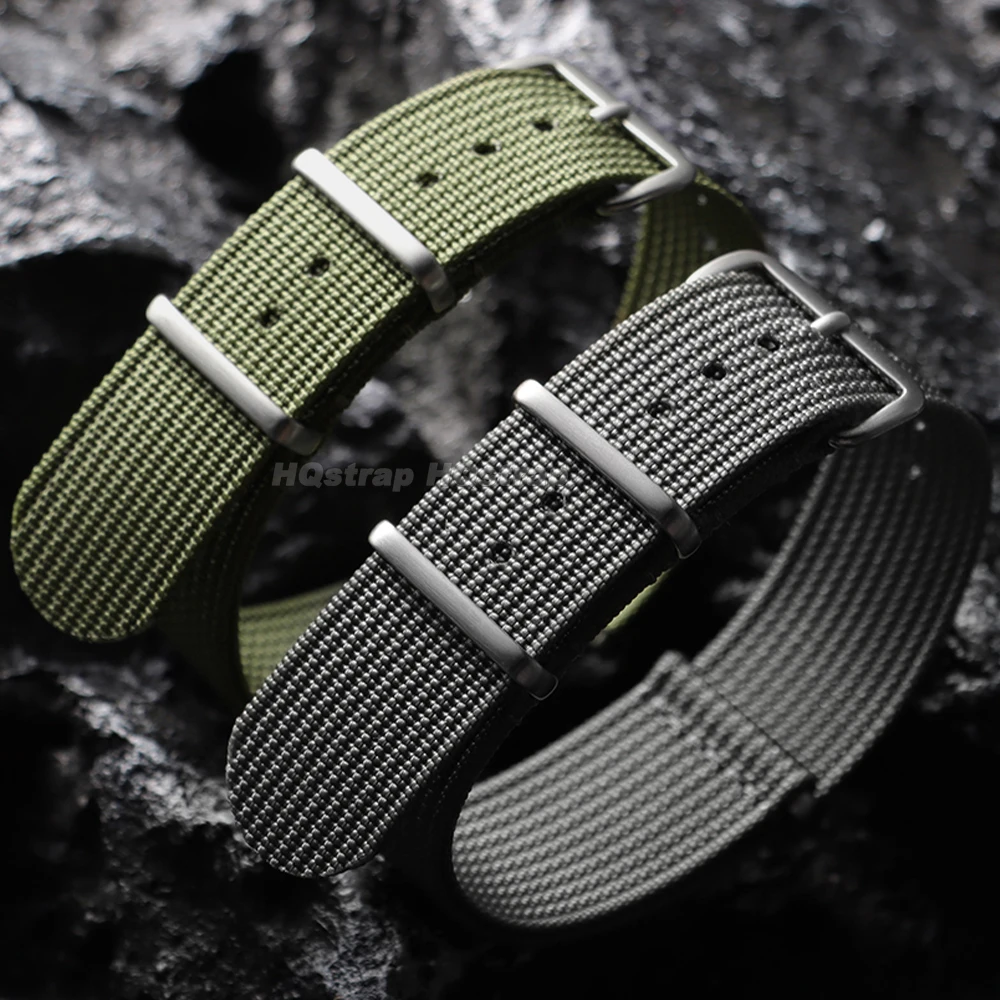 Nylon Watch Strap 18mm 19mm 20mm 22mm for Seiko for Omega Watchband Replacement  for Huawei Watch GT3/4/5 Braid Fabric Bracelet view 3