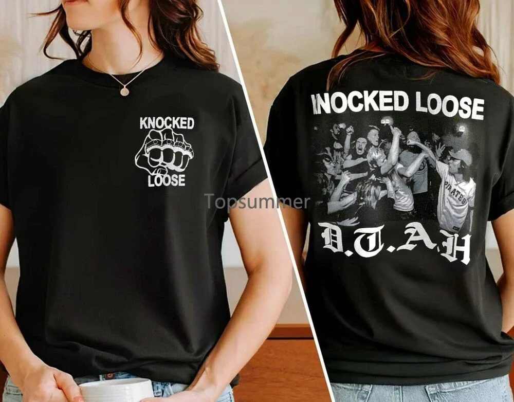 Knocked Loose Shirt Loud Noise Turnstile T-Shirt Black Cotton Unisex Fans Gift