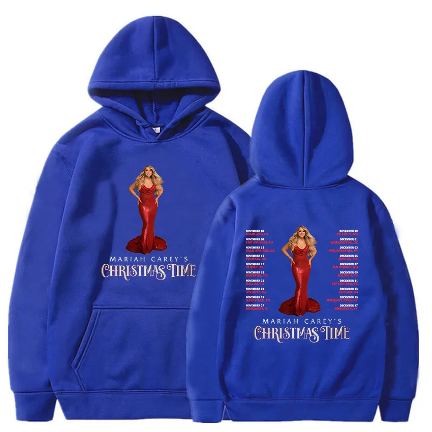 Mariah Carey's Kerst Tijd Hoodies Dames/Mannen Kleding Lange Mouw Winter Fleece Sweatshirts Ropa Mujer Sudaderas Unisex Hoody