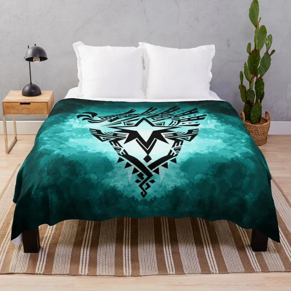 

Monster Hunter World: Iceborne - Logo Throw Blanket Moving Soft Plush Plaid bed plaid Blankets