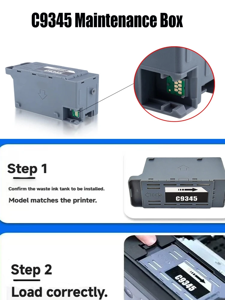 5X C9345 C12C934591 Ink Maintenance Box for EPSON ET 16150 16600 16650 5880 5850 5800 5150 WF 7845 7840 7830 7820 L8168 L8188