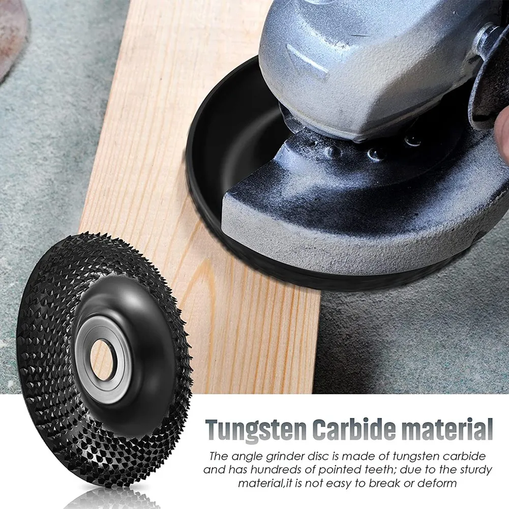 Rebolo de madeira, Discos de Forma de Moagem, Adequado para Rebarbadoras com Diâmetro Interno de 5, 8 Polegadas