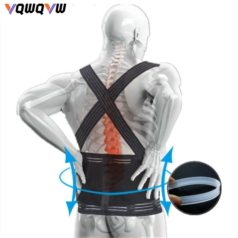 1Pcs Waist Support,Detachable Shoulder Straps,Work Belt,Men's Women Lumbar Disc,Waist Pain,Breathable Belt,Waist Protection