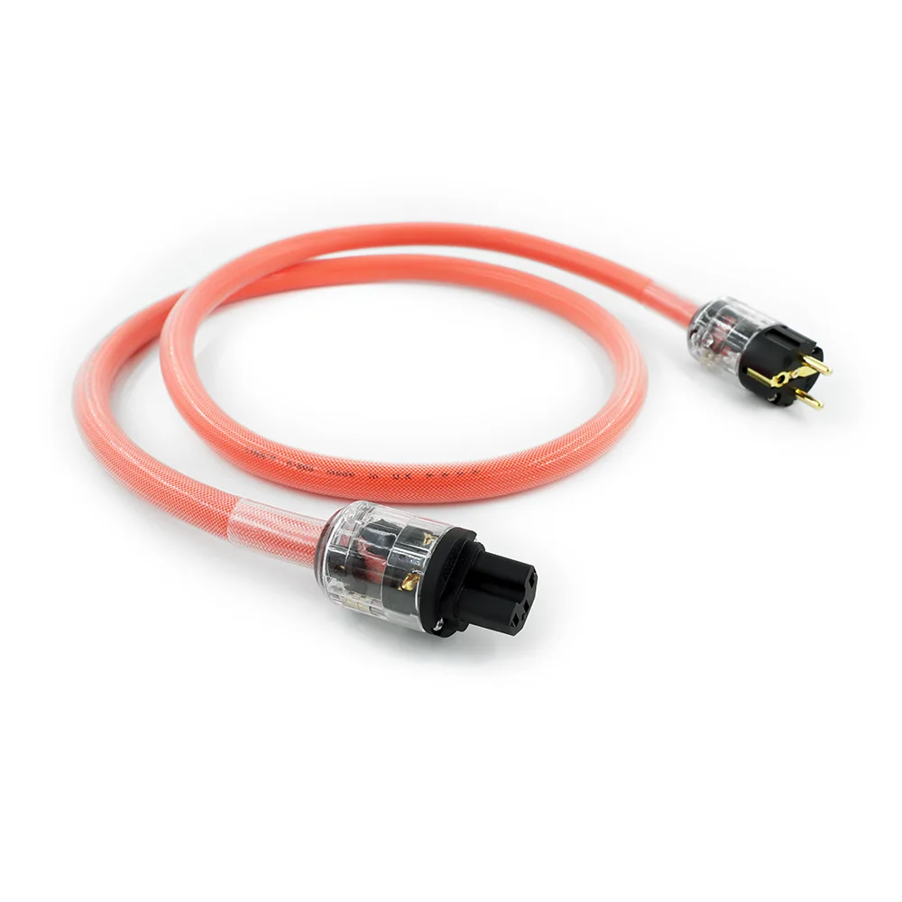 Hifi audio 5N OCC AC Power Cord Cable P-029E EU power plug  c-029 Iec connector power Cable