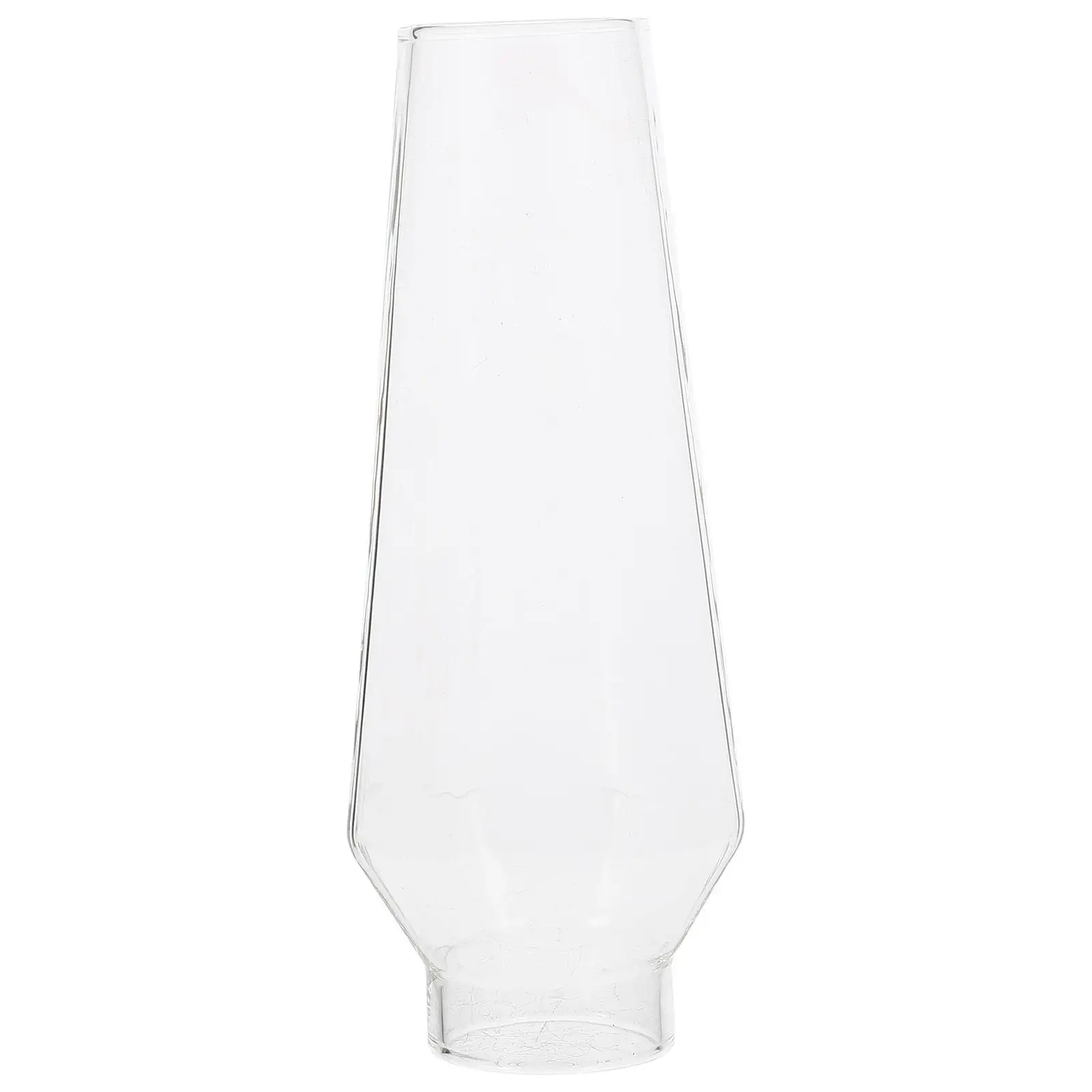 Retro Oil Lamp Glass Shade 5.2D x 12.8H x 3.2T Clear Kerosene Chimney Outdoor Garden LED Camping Decor Windproof High Temp