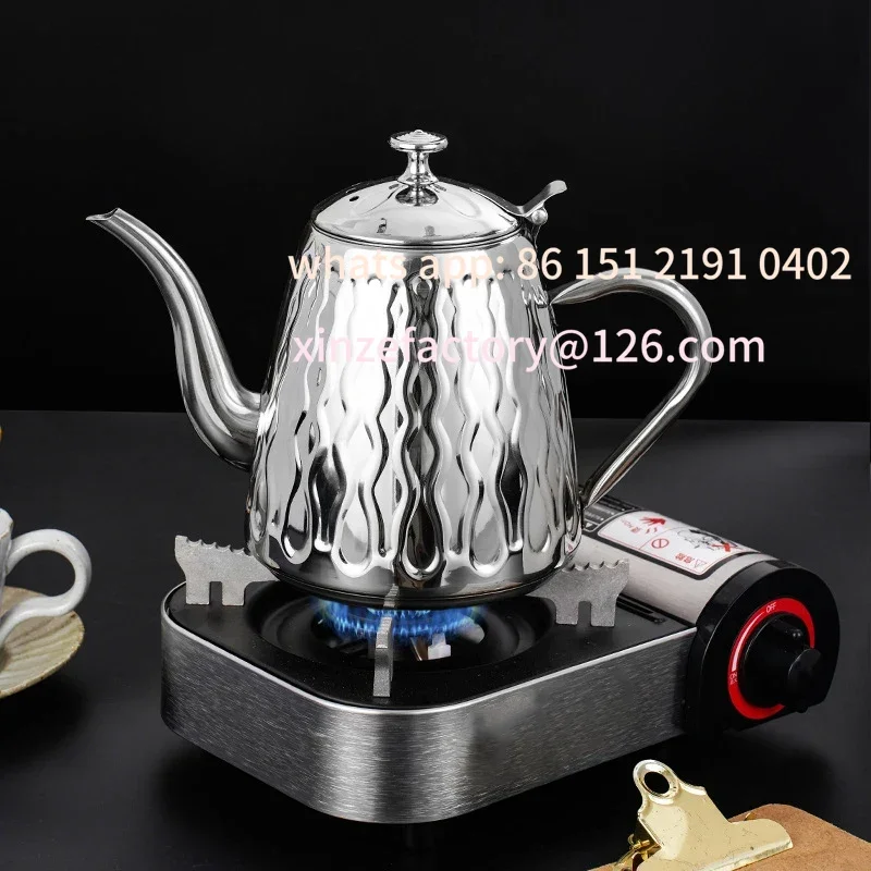 Customizable 1.8L Tea Pot with Filter Gold Thicker Stainless Steel Pot Restaurant Induction Cooker Tea Water Kettle Hotel Coffee