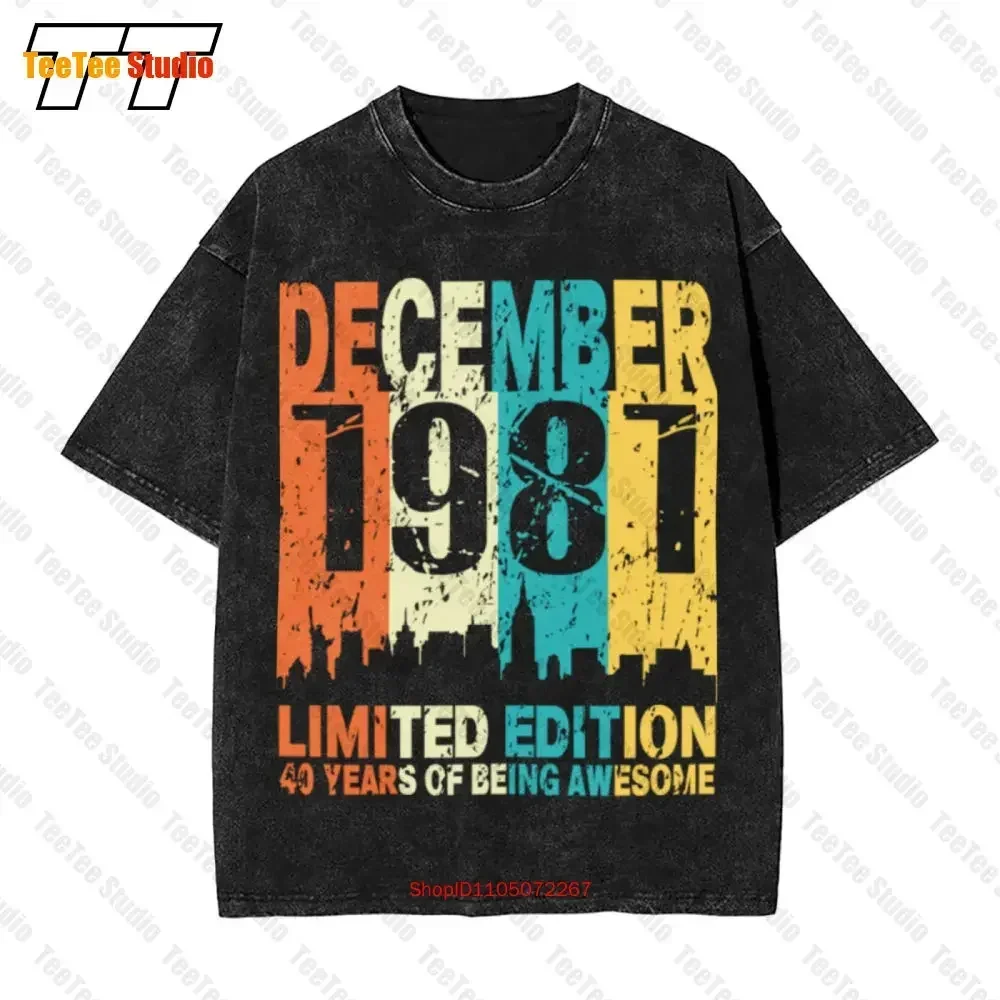 40 Made In April 1981 40Th Birthday Vintage Oversized T-Shirt ZHZO