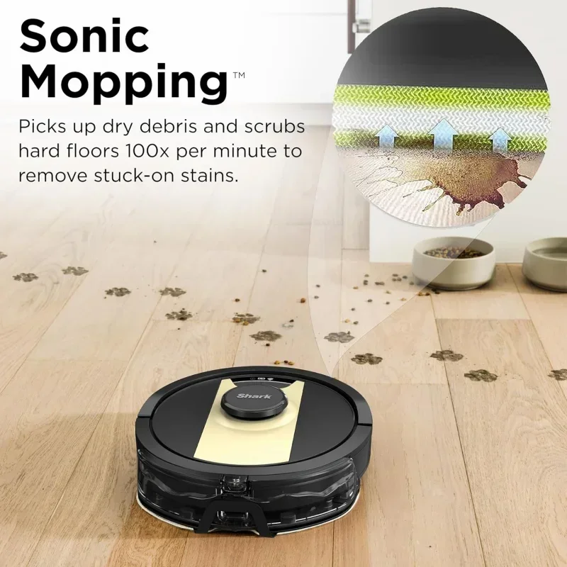 DD2Shark RV2410WD IQ 2-in-1 Robot Vacuum and Mop with Row-by-Row Cleaning,Perfect Compatible with Alexa,No Self-Empty Base