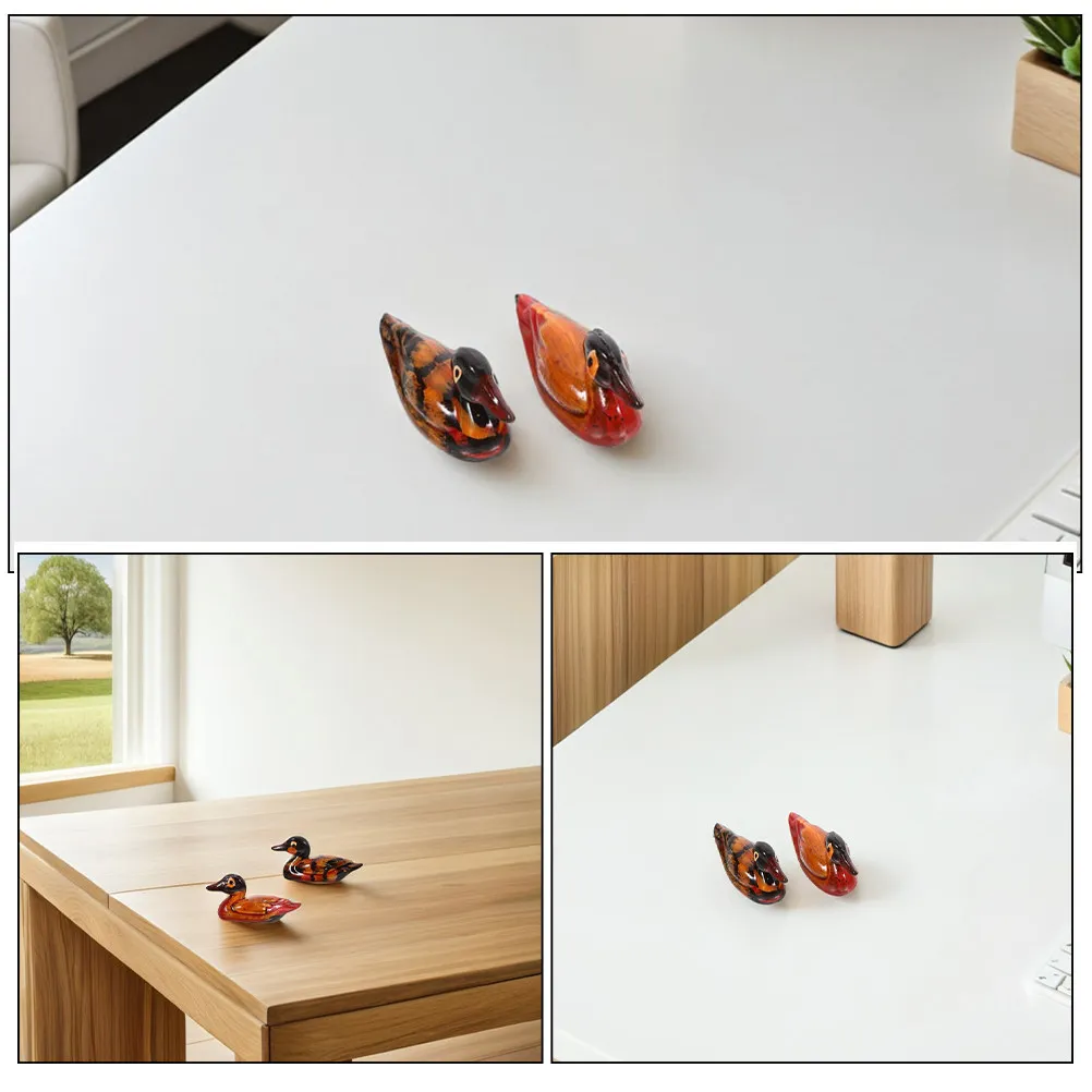 8Pairs Feng Shui Decorative Mandarin Duck Statue Resin Hand Carved Miniature Home Office Wedding Decor Mandarin Duck Ornaments view 2