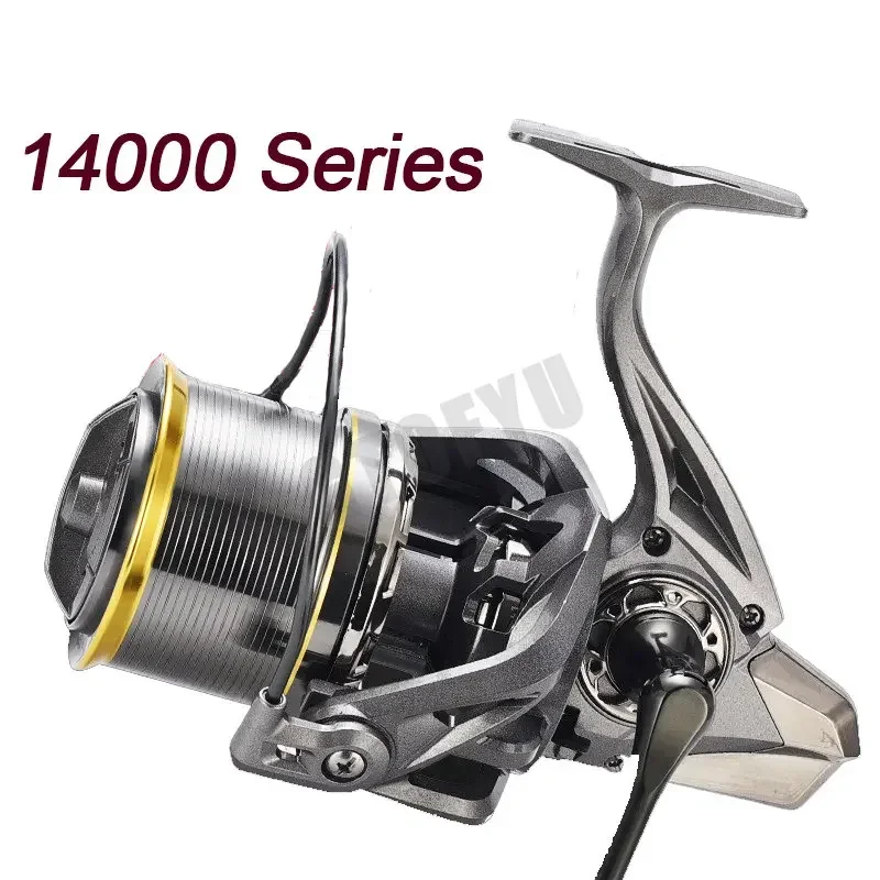 Спиннинговая рыболовная катушка 50 кг, якорь, 18 подшипников, 10000S, 12000S, 14000S, сильная катушка, колесо для дальнего заброса, морская рыбалка, окунь