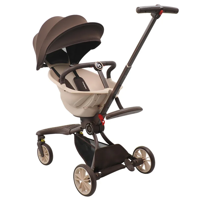 Stroller Children's Cart Portable Folding Luxury Travel Baby Carriage High view Four-wheel Shock Absorber Lightweight Stroller