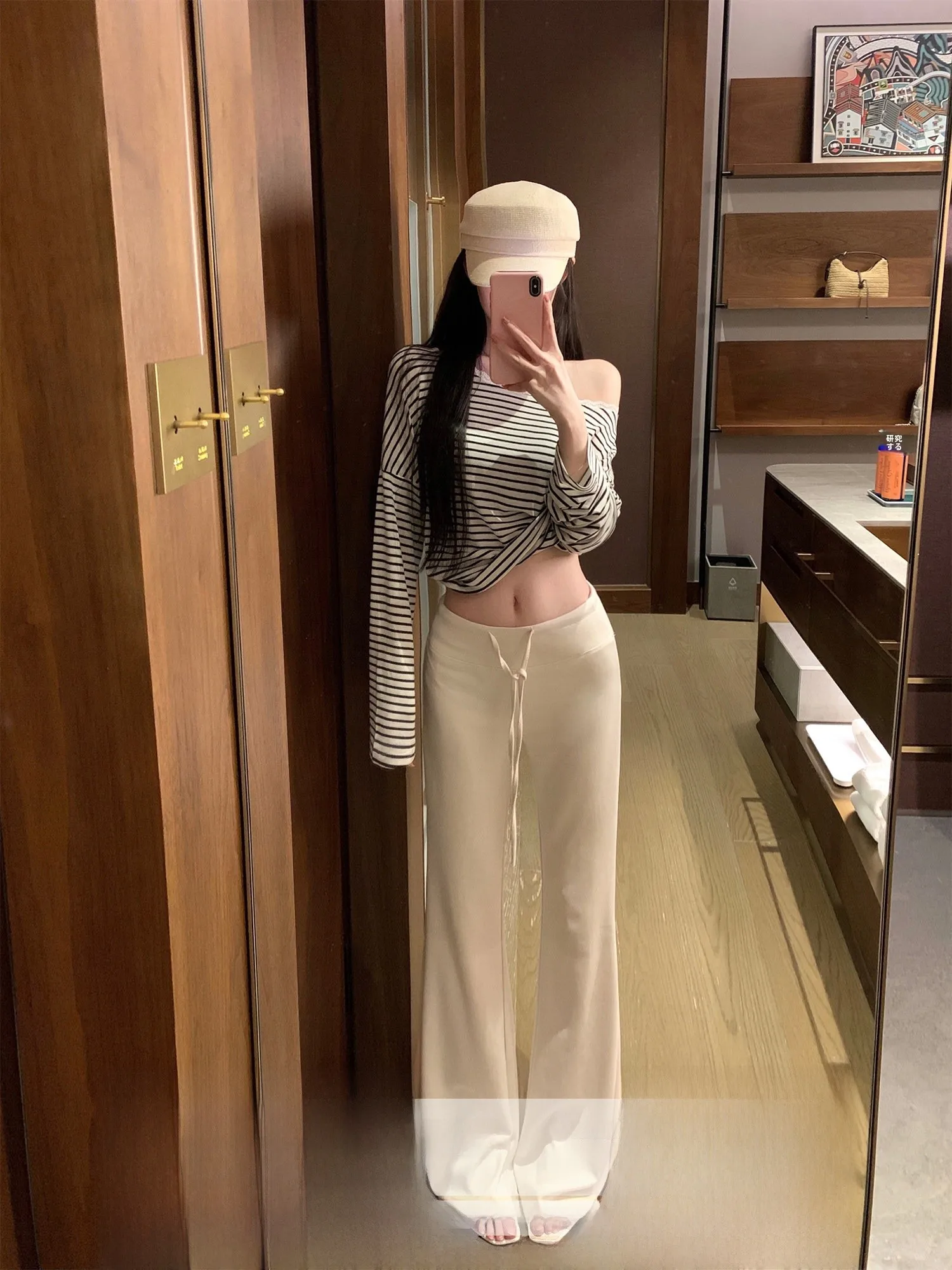 

Повседневные расклешенные брюки NAYA CHAN на шнурке, струящиеся, в пол, с эффектом прохлады, женские, на резинке, с широкими штанинами