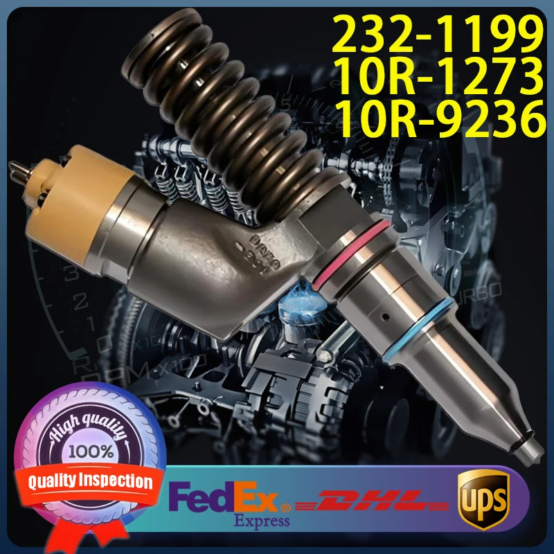 

232-1199 High Quality Diesel Fuel Injector 10R-1273 10R-9236 for Caterpillar CAT C15 C32 3406E Diesel Engine