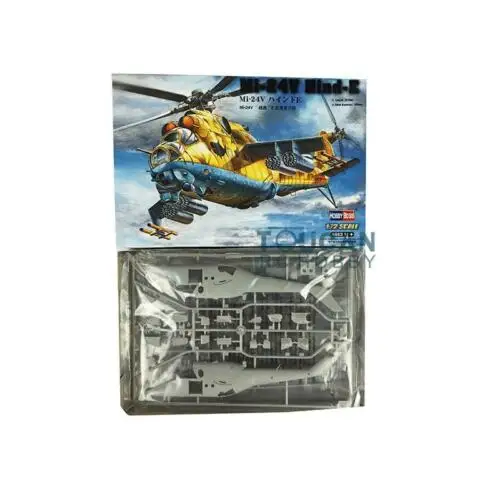 Hobby Boss 1/72 87220 Mi-24V Hind-E Armed Helicopter Kit Hobby Boss Static Model TH05353-SMT2