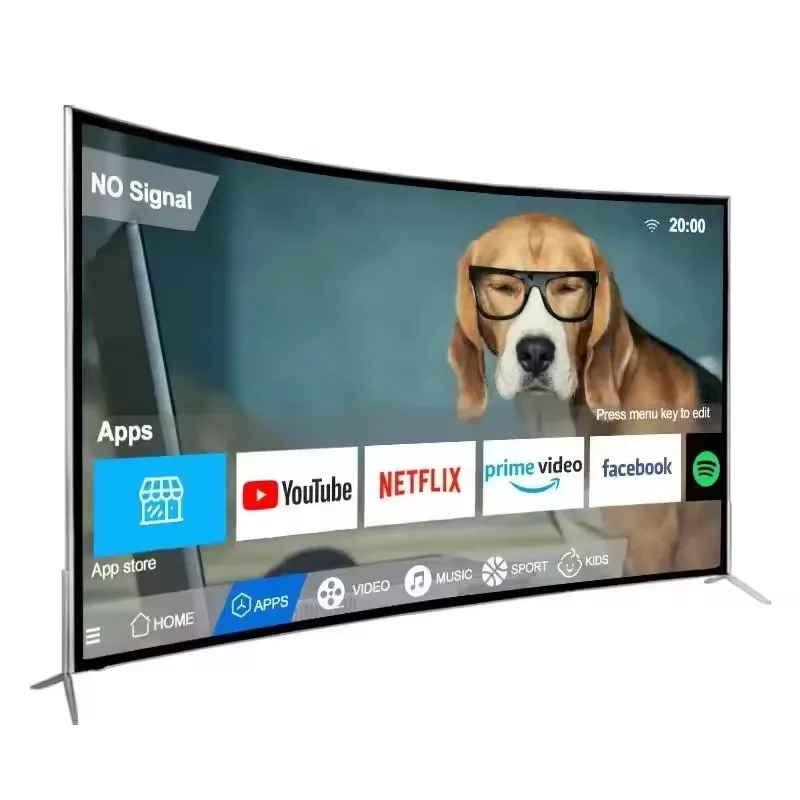 New Style Android Television TV Home Association Slim Curved 55 60 65 70 75 85 Inch Smart LED TV