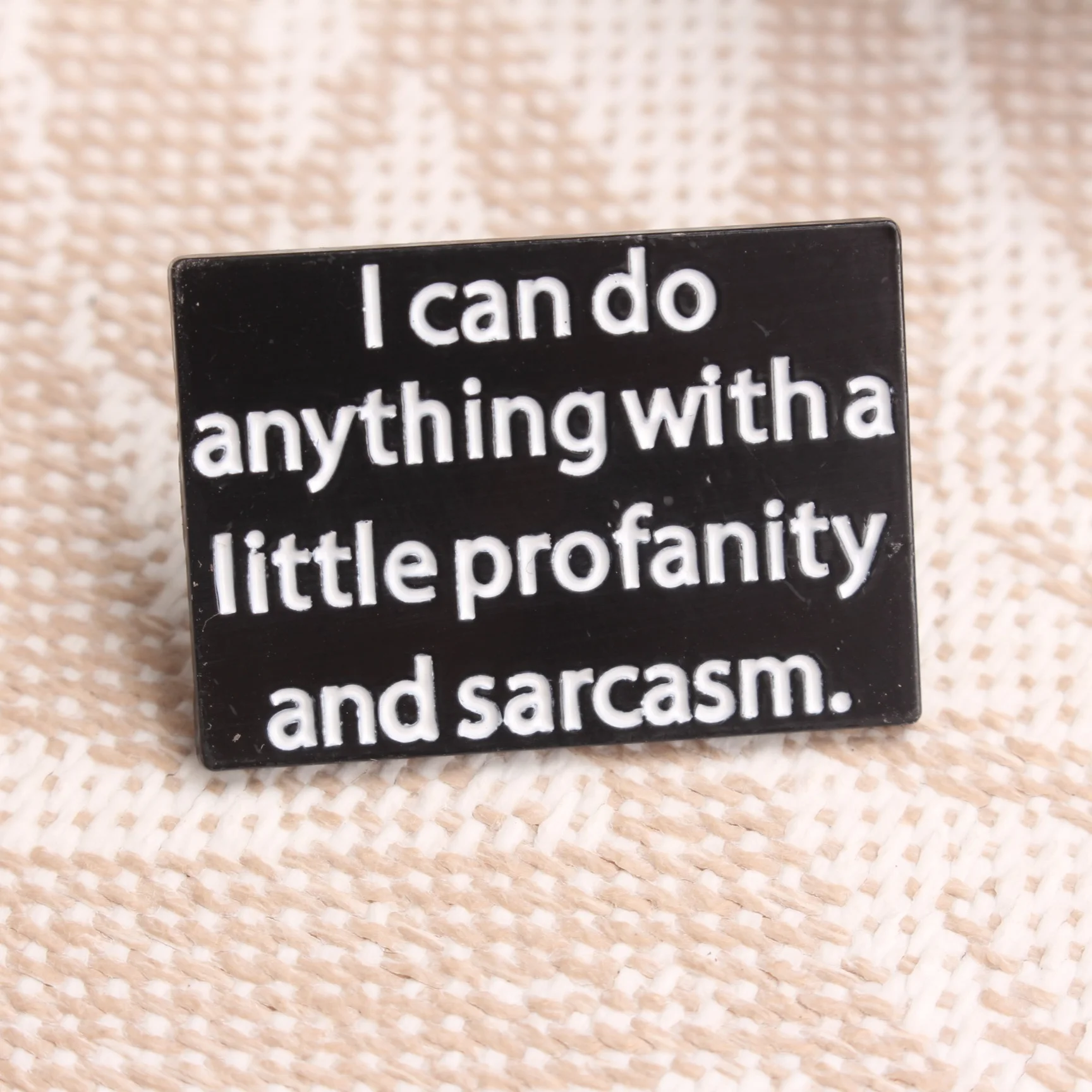 Creative American-style Brooch | “I ...” Playful Self-deprecating Slogan,  Fits Backpacks/Jackets/Hats, Adds Whimsy To Outfit.
