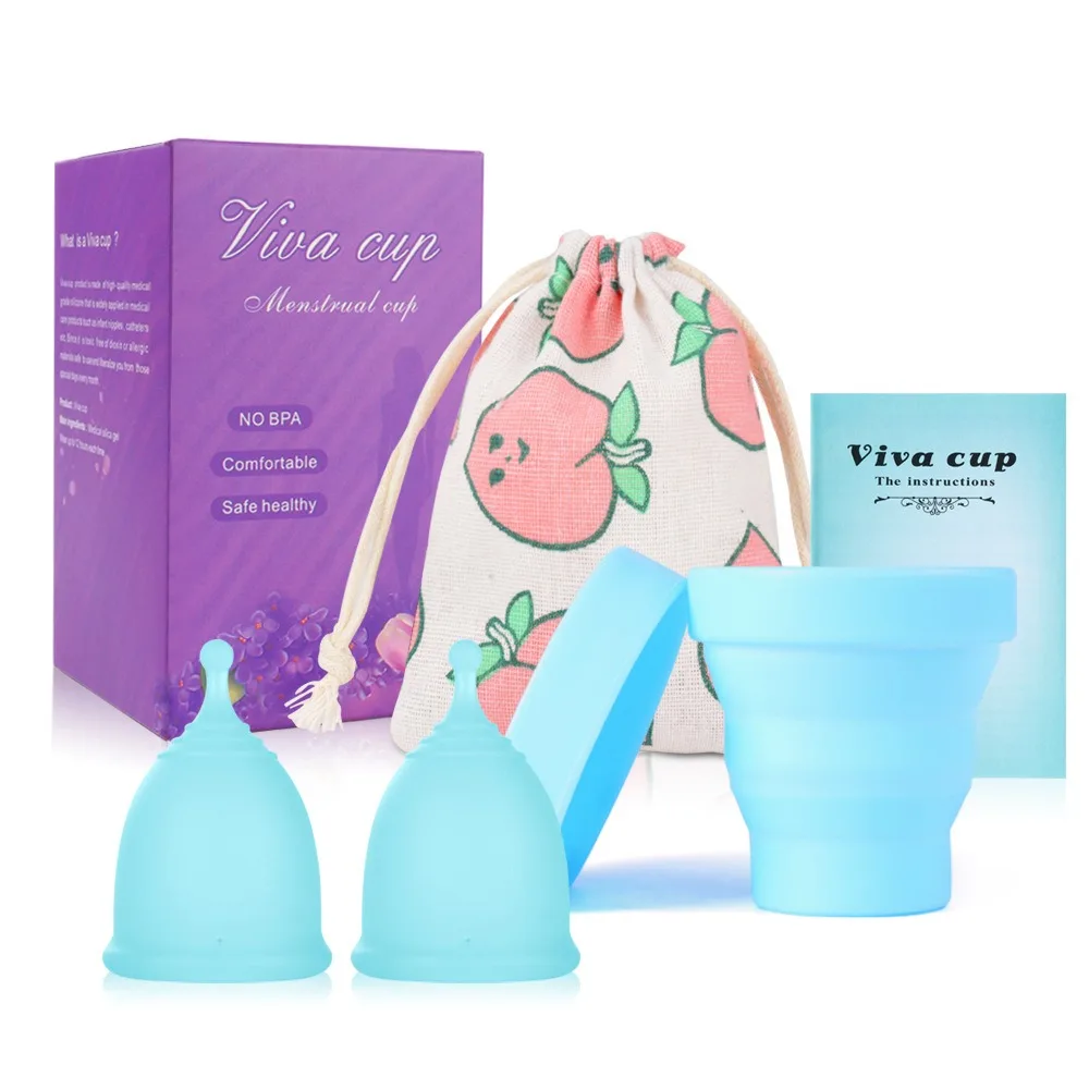 

Medical Grade Silicone Menstrual Cup Ladies Menstrual Collection Safe Ladies Sterilization Cup Feminine Hygiene Products