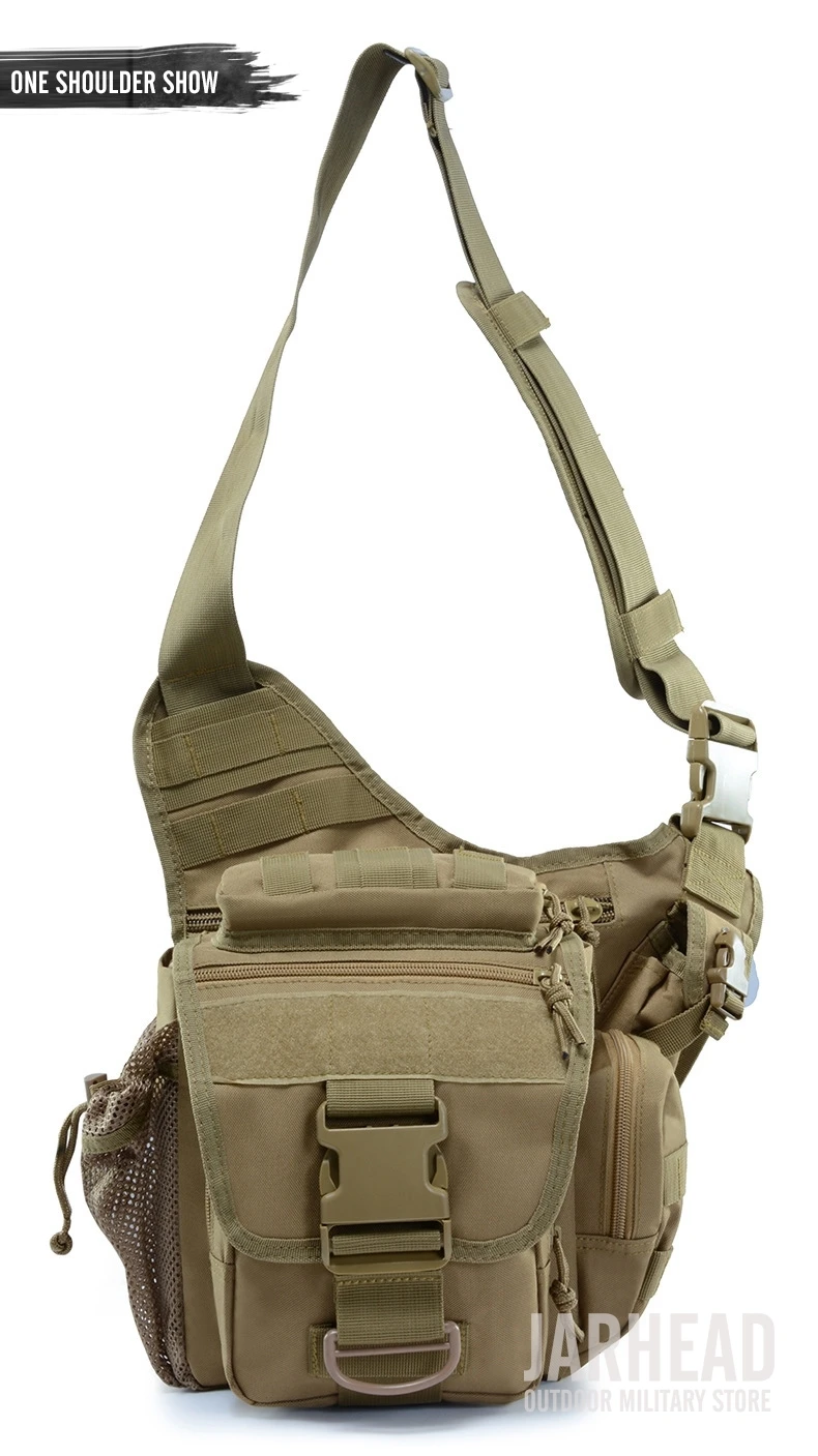 Wasserdichte Camouflage-Umhängetasche für Outdoor-Aktivitäten, Robuste Herren-Klettertasche für Reisen, Wandern und Outdoor-Ausrüstung – Detail 13