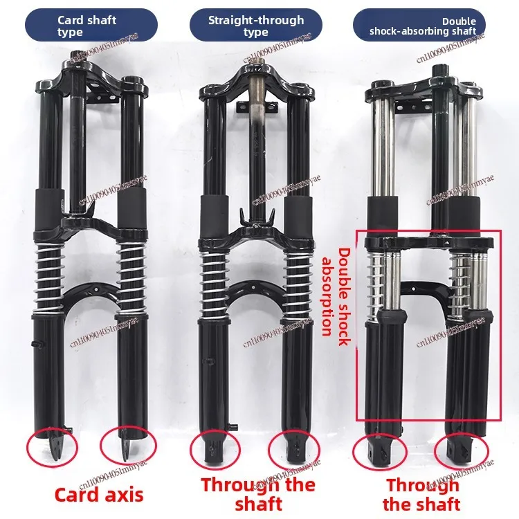 Electric Tricycle Front Fork, Front Shock Absorber Assembly 18 Tube Double Shoulder Shock Absorber