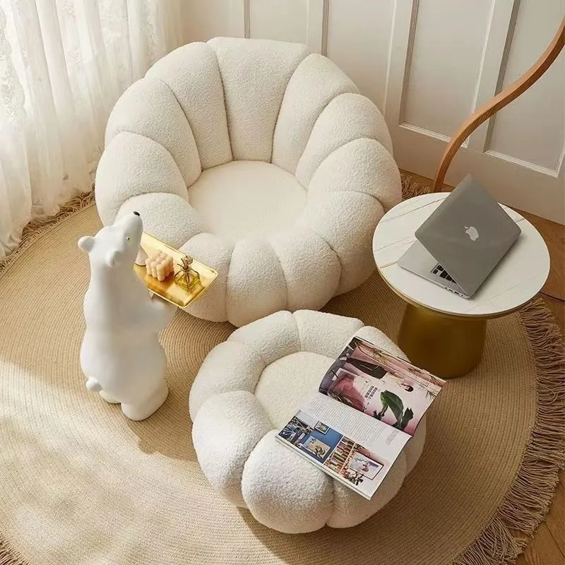 Lazy sofa bean bag bedroom Internet celebrity princess style rental house on the ground sofa small apartment
