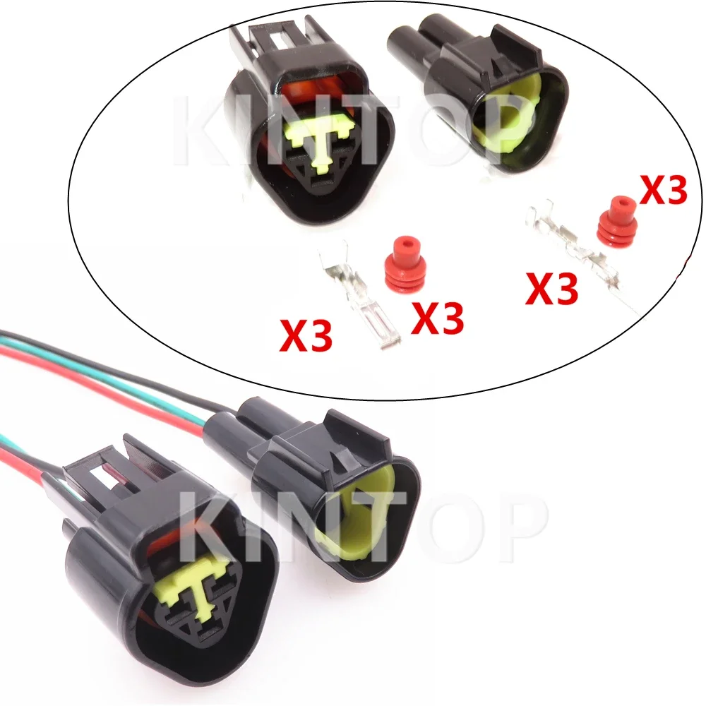 1 Set 3 Pins Car Plastic Housing Waterproof Socket AC Assembly FW-C-3M-B FW-C-3F-B Auto Male Female Docking Cable Connector