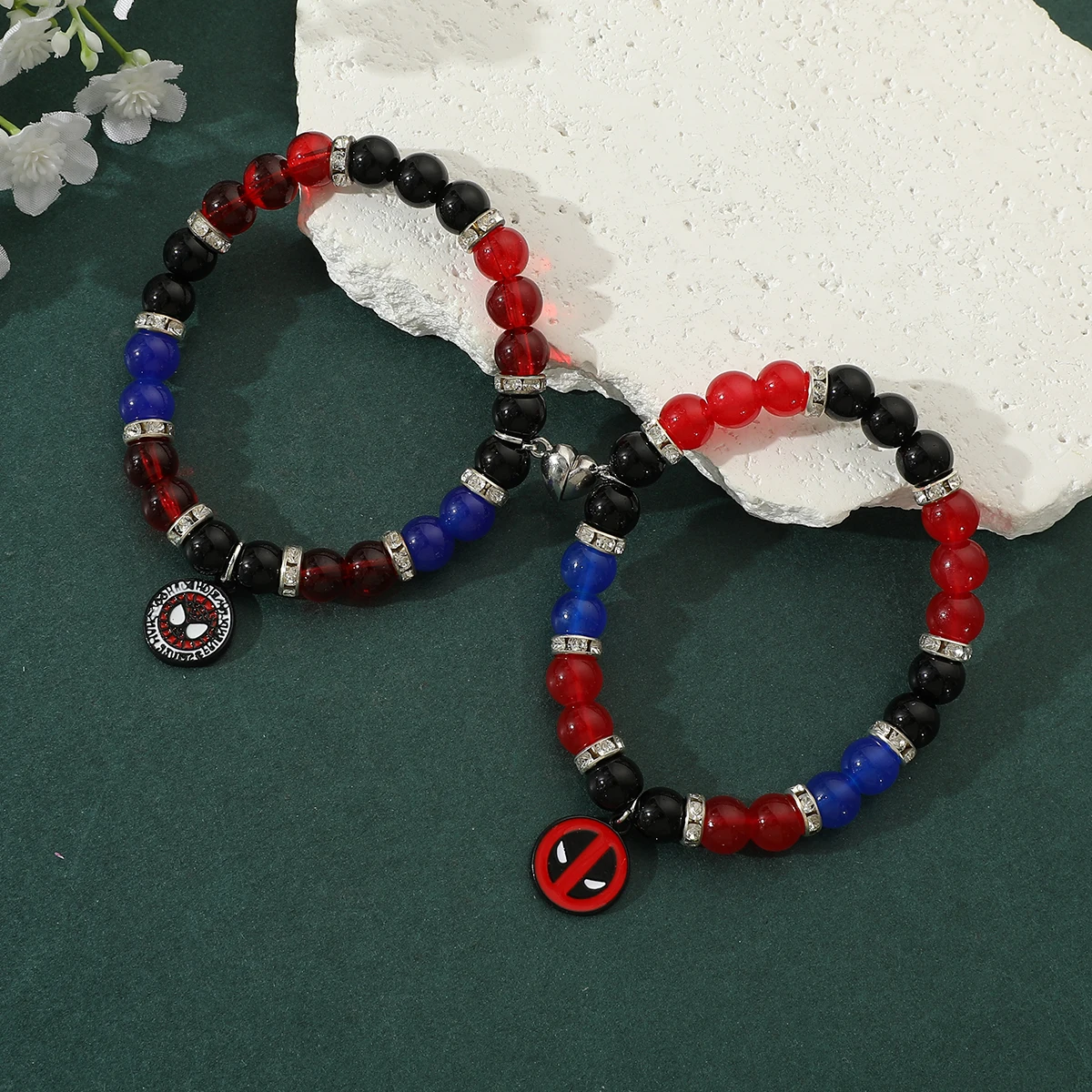 Spider-Man Deadpool Summer New Jewelry Bracelet Suitable for Couples to Send to Friends and Girlfriends Birthday Gifts