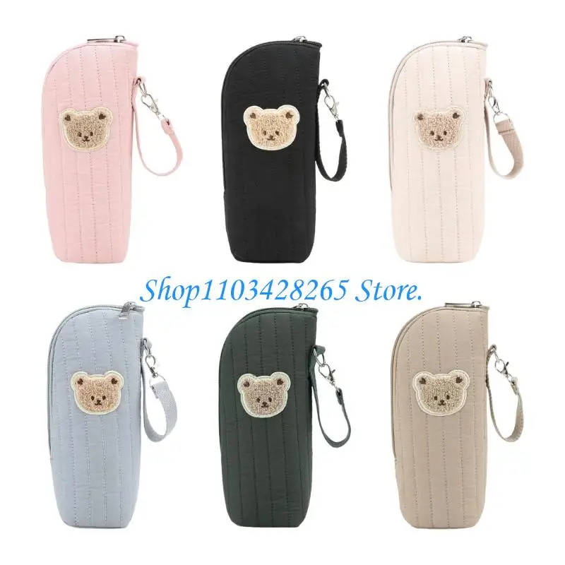 

Portable Cotton Insulated Milk Bottle Bag Case Attachable To Strollers Bags G2TE