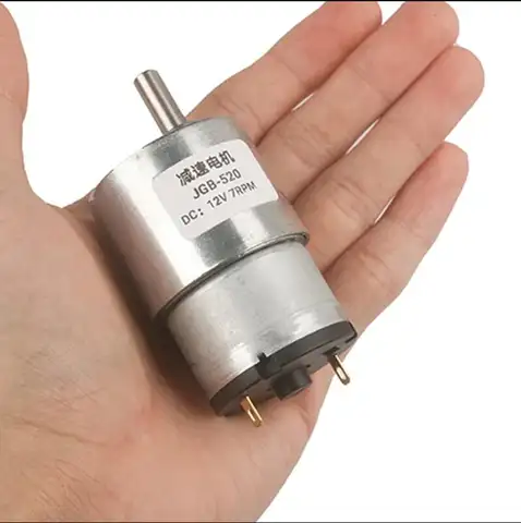 JGB37-520 DC 6V/12V/24V Högmomentväxelmotor Helmetallväxellåda Elmotor 7/12/22/35/45/66/107/200/320/600/960 RPM 10 best sales växelmotor - №8