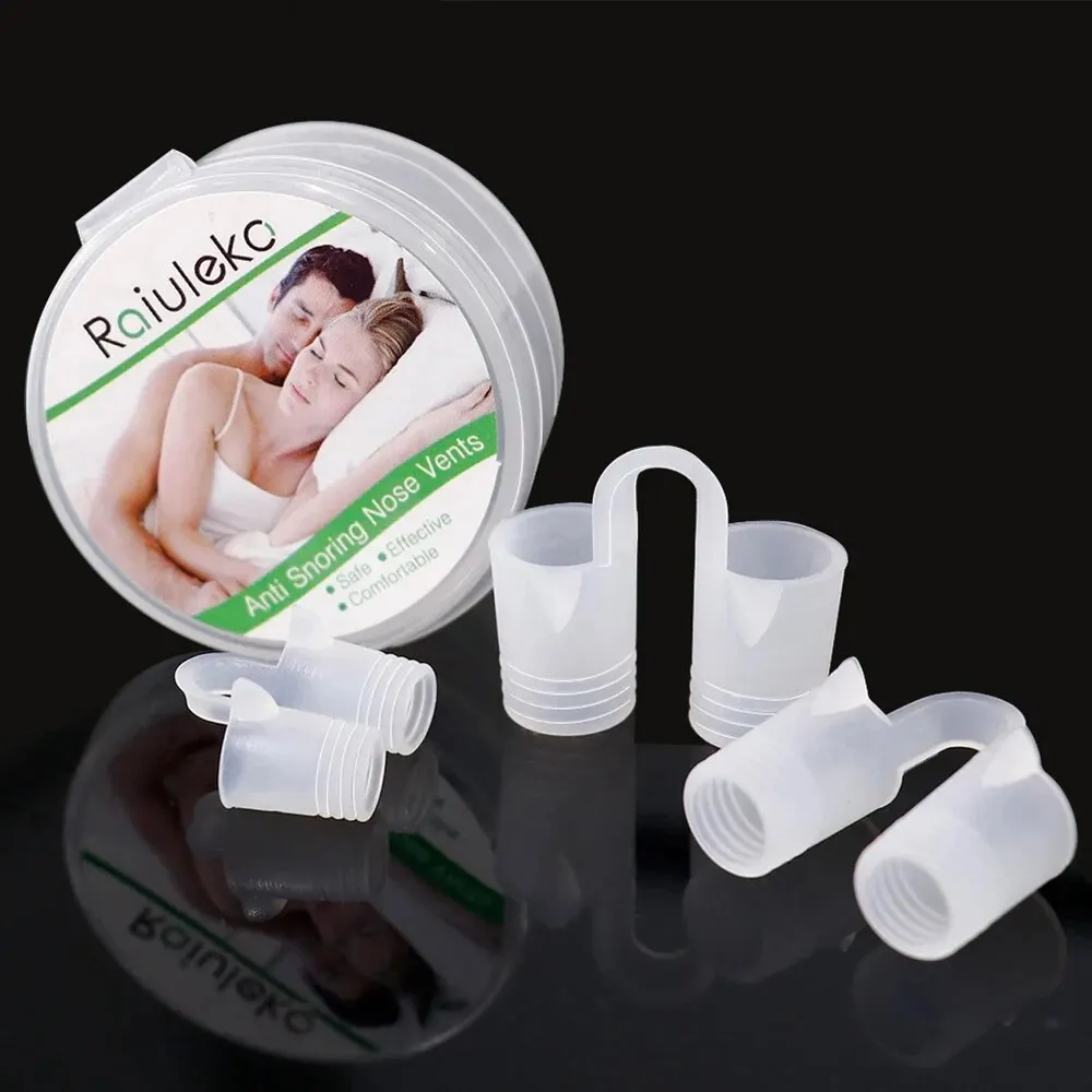 Mini Anti Snoring Nasal Dilator Silicone Sleep Aid Relieves Smooth Nasal Passage Breathing Ventilates Nasal Clip Health Device