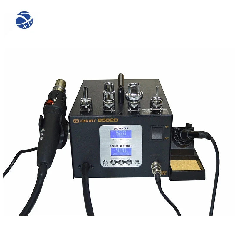 

YyhcDual LCD Display 700W Soldering Hot Air Gun 2 In 1 Soldering Station