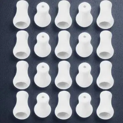 20 قطعة من البلاستيك الأبيض أعمى سحب المقابض استبدال ستائر النوافذ الحبل ينتهي حامل ل ظلال الأسطوانة ستائر الألومنيوم الرومانية الحبل