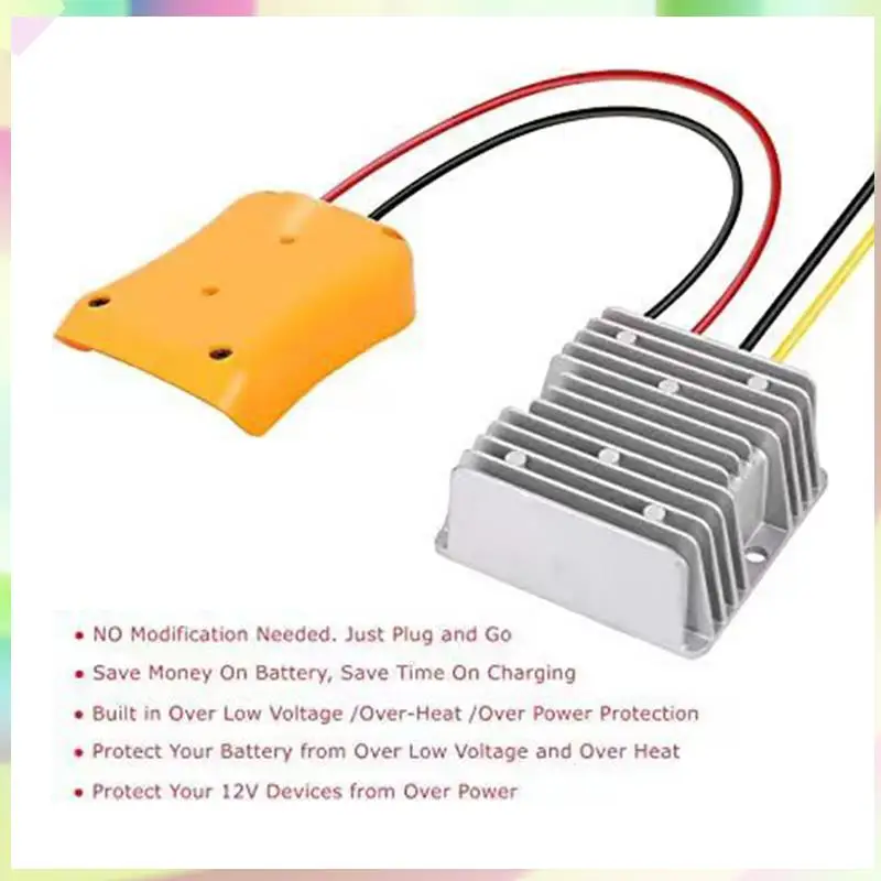 

B23B Понижающий преобразователь 20 В на 12 В, аксессуары для адаптеров для литиевой батареи 20 В, автоматический понижающий преобразователь 180 Вт Regula