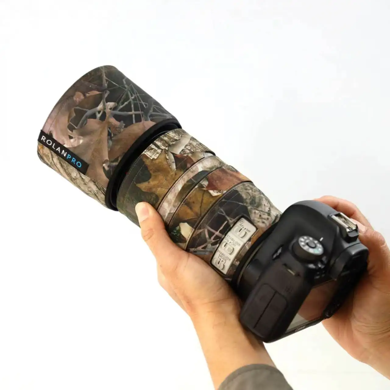 ROLANPRO Waterproof Lens Coat for Canon EF 70-300mm f4-5.6L IS Camouflage Rain Cover Lens Protection Sleeve Case Clothing