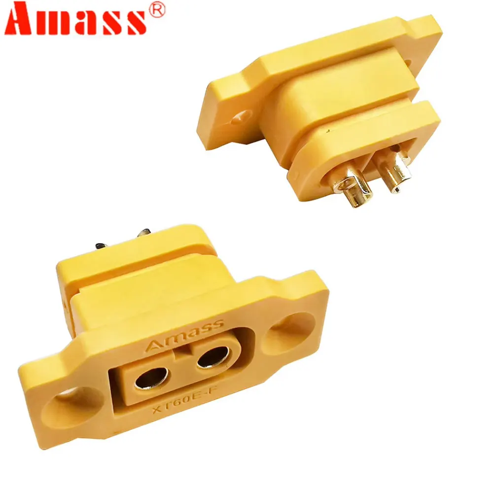5/10pcs Amass XT60E Male Female Plug Large Current Gold/Brass Ni Plated Connector Power Battery Adapter for RC Model