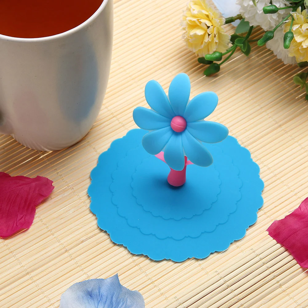 

Sunflower Reusable Silicone Cup Lid DIY Insulation Cup Cover