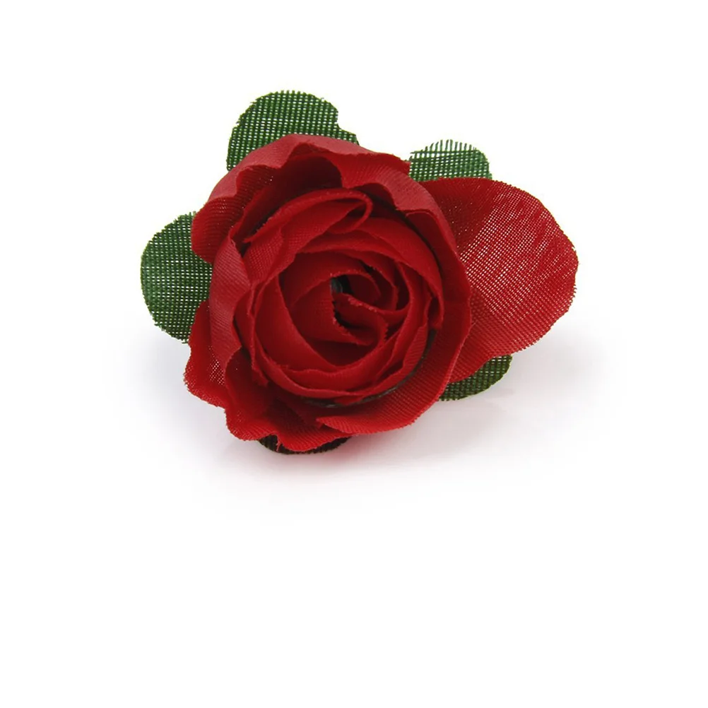 

60Pcs Silk Artificial Rose Heads Red Lifelike Wedding Centerpieces Bouquets Bridal Shower Party Decoration Flower