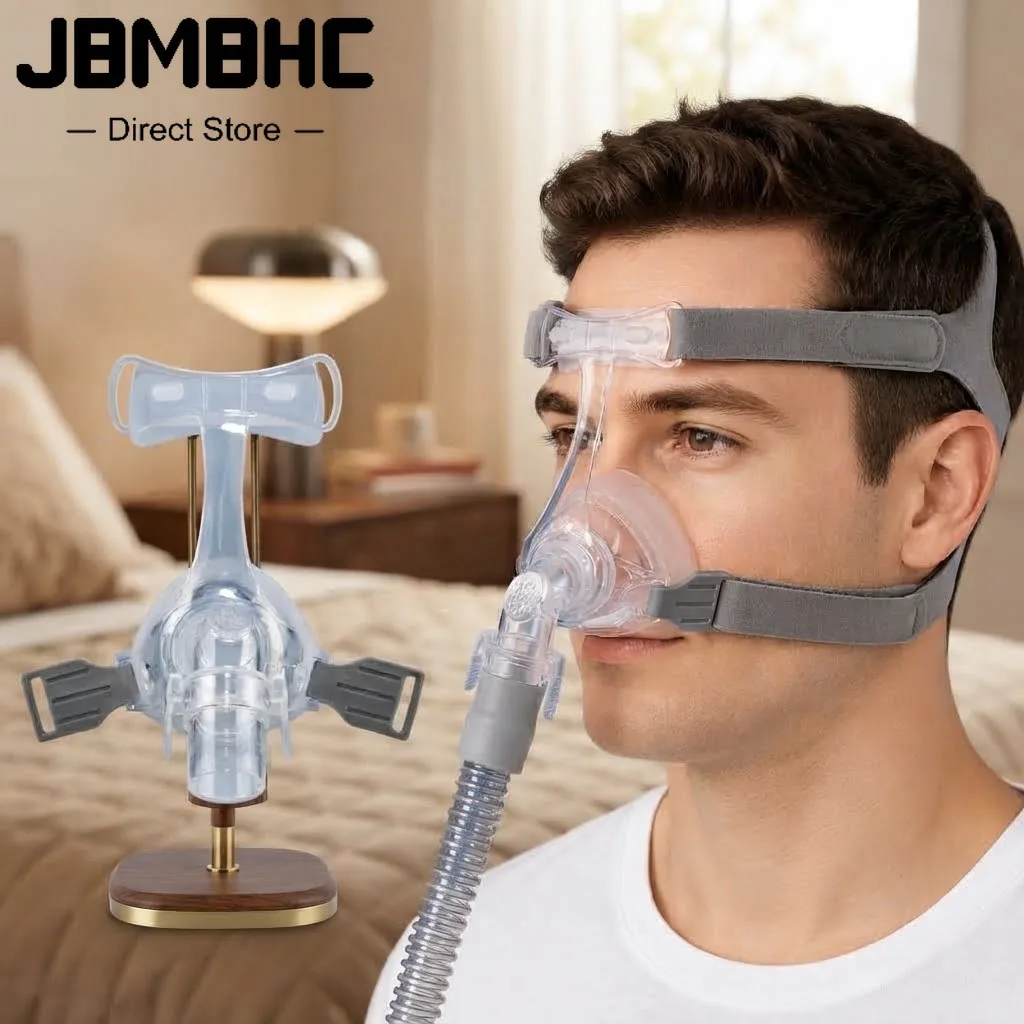 いびき防止CPAP鼻マスク フルフェイス M/Lサイズ ソフトシリコンマスク 無呼吸症候群用デバイス CPAP BPAPマシン 睡眠時無呼吸症候群用鼻マスク 1