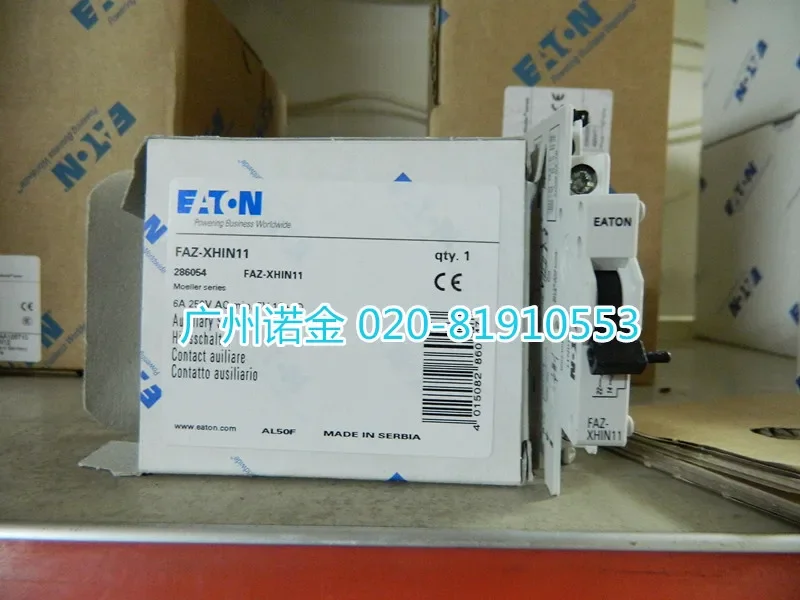 EATON FAZ-XHIN11 1NO 1NC 100% Baru dan Asli