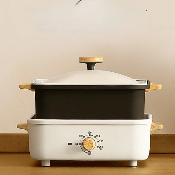 متعددة الوظائف شواء هوتبوت Fivestage التحكم في درجة الحرارة الكهربائية هوتبوت المنزلية سبليت الكهربائية إناء/ قدر باخرة طباخ