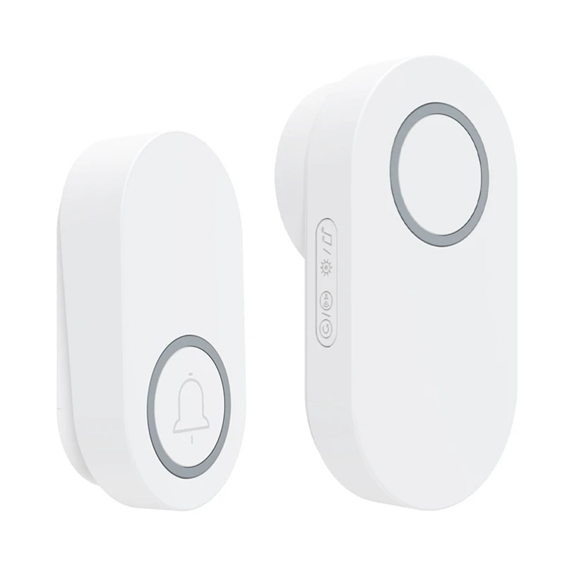 ใหม่ไร้สายกลางแจ้ง Smart Home Doorbell 60 ริงโทน Loud Volume Home ยินดีต้อนรับกันน้ําไม่มีสายไฟ EU-PLUG