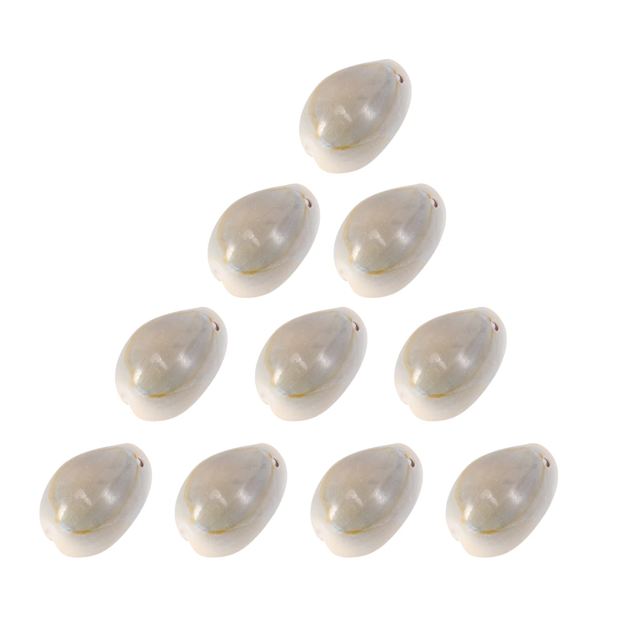

50 Pcs DIY Shell Pendant Necklace Beads Natural Seashells Smooth Unique Jewelry Making Charms Sea Snail Decor Accessories