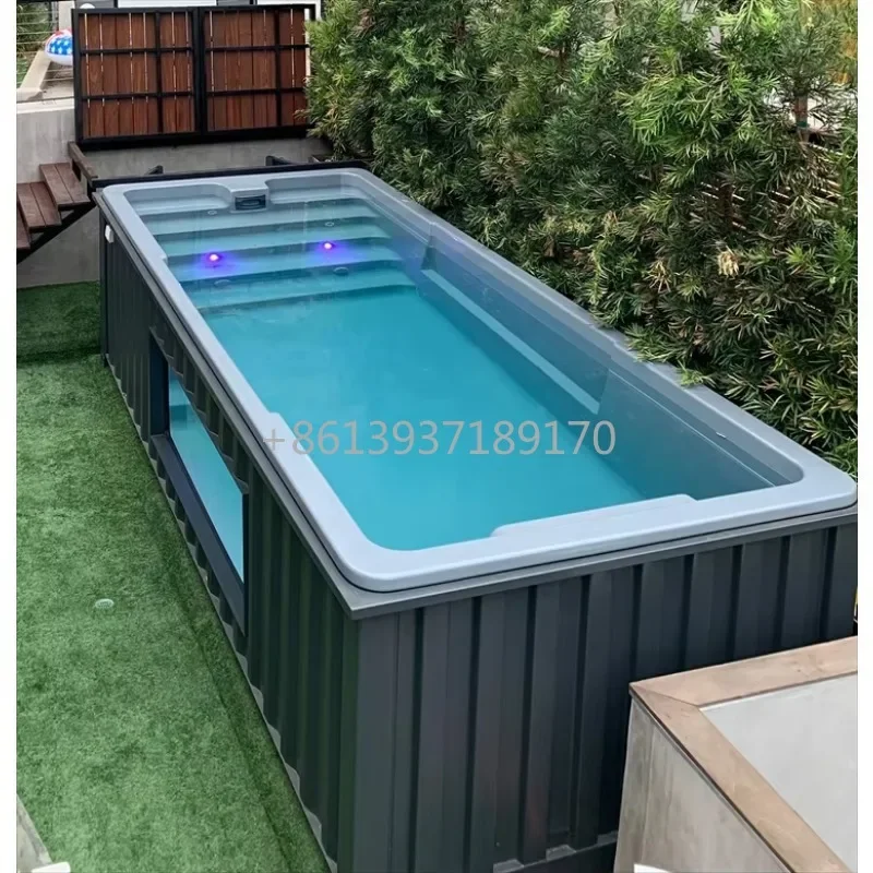 New Container Swimming Pool with Spa Container Pool Above Ground