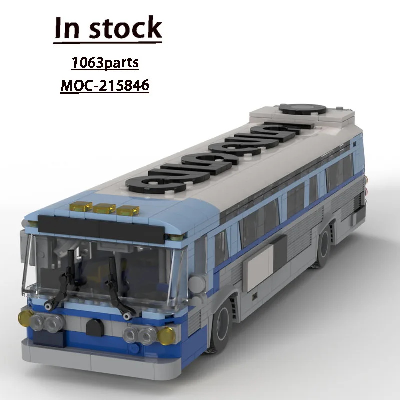 

MOC-215846 Classic City GM Bus Building Blocks Model 1063 PartsMOC Creative Boys Kids Birthday Building Blocks Toy Gifts