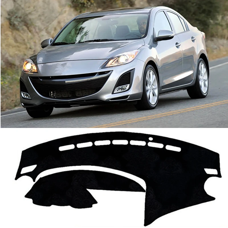 Anti-Slip Mat Dashboard Cover Pad Sun Shade Dashmat Carpet Car Accessories For Mazda 3 Axela 2009 2010 2011 2012 2013 M3 BL Auto